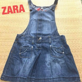 ザラ(ZARA)の【美品】Zara / デニムジャンパーミニスカート　女性もガールもOK(ミニスカート)