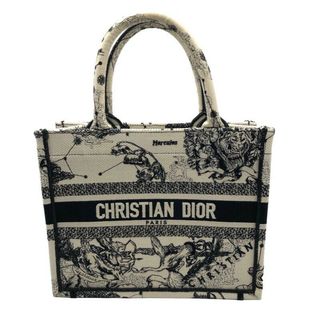 Christian Dior - 　クリスチャン・ディオール Christian Dior ブックトートスモール M1265ZRHZ ラテ/ブラック トワル レディース ハンドバッグ