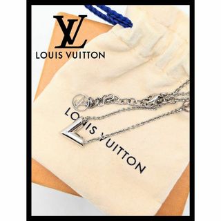 LOUIS VUITTON - ✨極美品✨ルイヴィトン　エセンシャルV シルバー　ネックレス　M63197