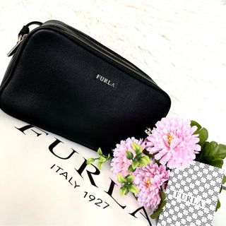 Furla - 美品★FURLA フルラ リリー ショルダーバッグ  ブラック 黒 ダブルジップ