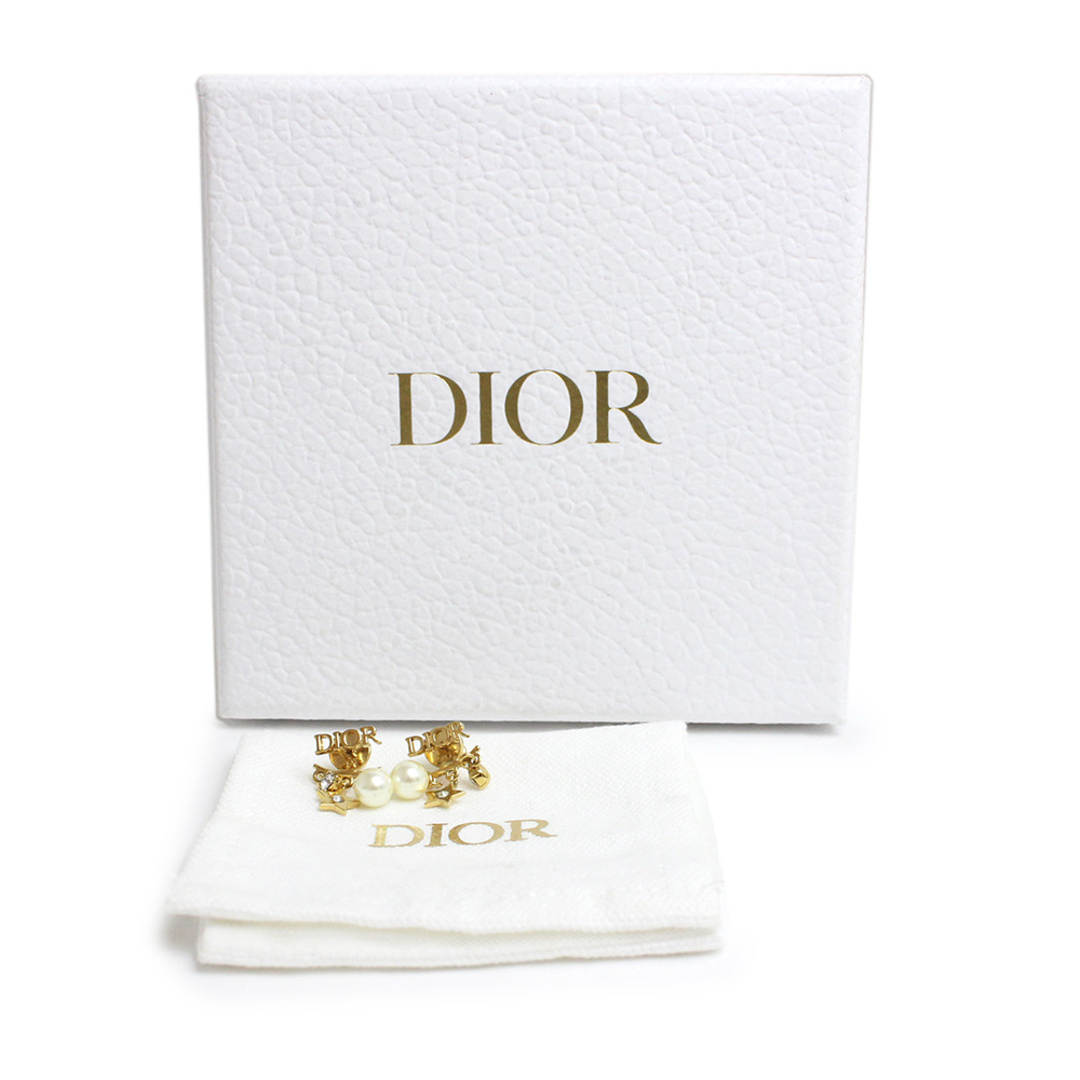 Christian Dior(クリスチャンディオール)のクリスチャンディオール ディオレボリューション スター 星 ピアス メタル クリスタル パール ゴールド E1169DVORS 箱付 Christian Dior（新品・未使用品） レディースのアクセサリー(ピアス)の商品写真