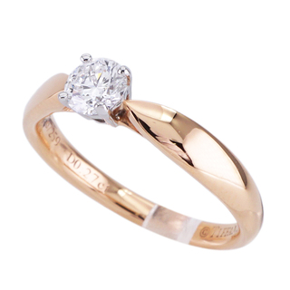 ティファニー(Tiffany & Co.)のティファニー TIFFANY&Co. ティファニー ハーモニー ラウンド ブリリアント エンゲージメント リング 18K ローズゴールド リング 指輪 ダイヤリング 婚約指輪 ピンクゴールド(リング(指輪))
