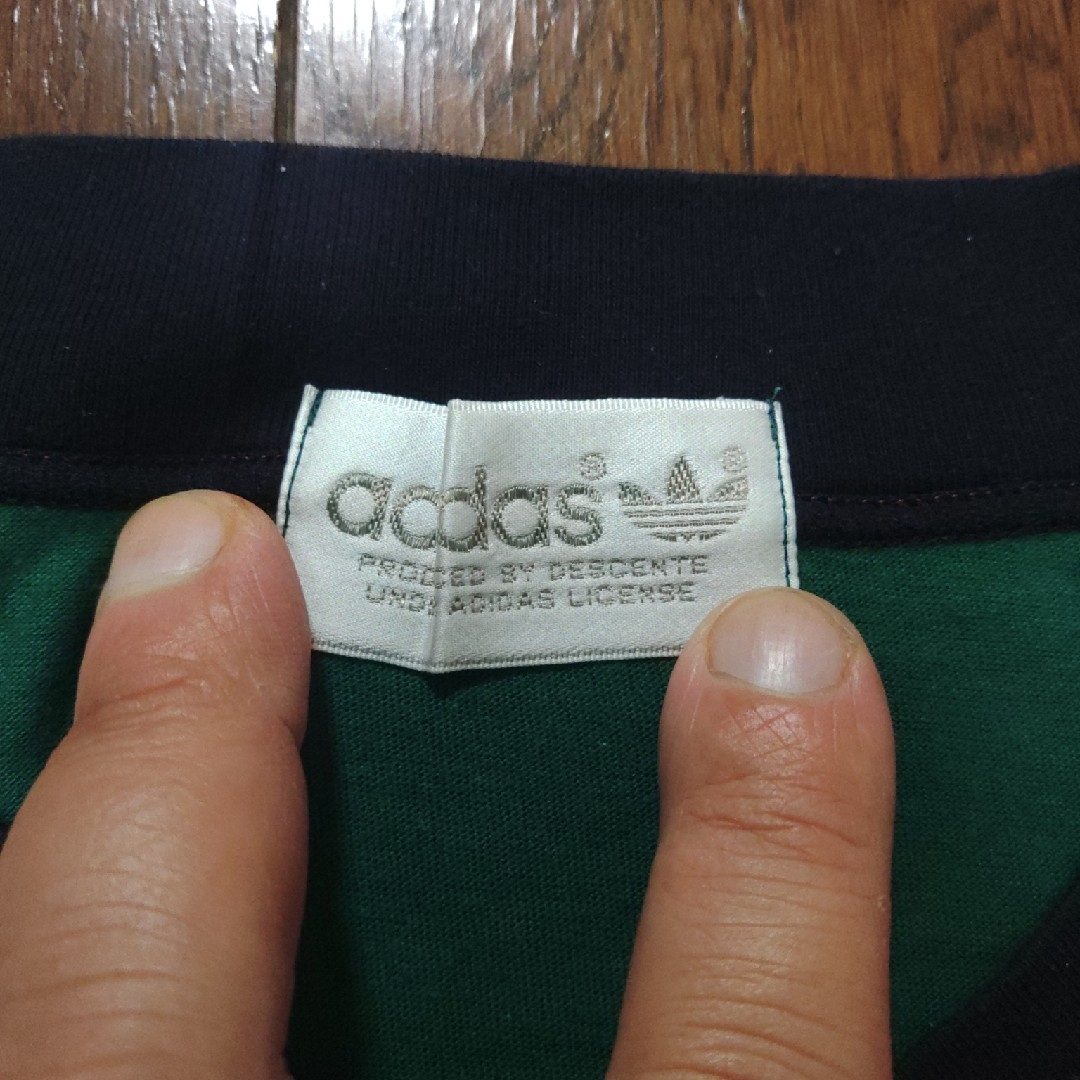 adidas(アディダス)のadidas　DESCENTE　Tシャツ　L　90S　古着 メンズのトップス(Tシャツ/カットソー(半袖/袖なし))の商品写真