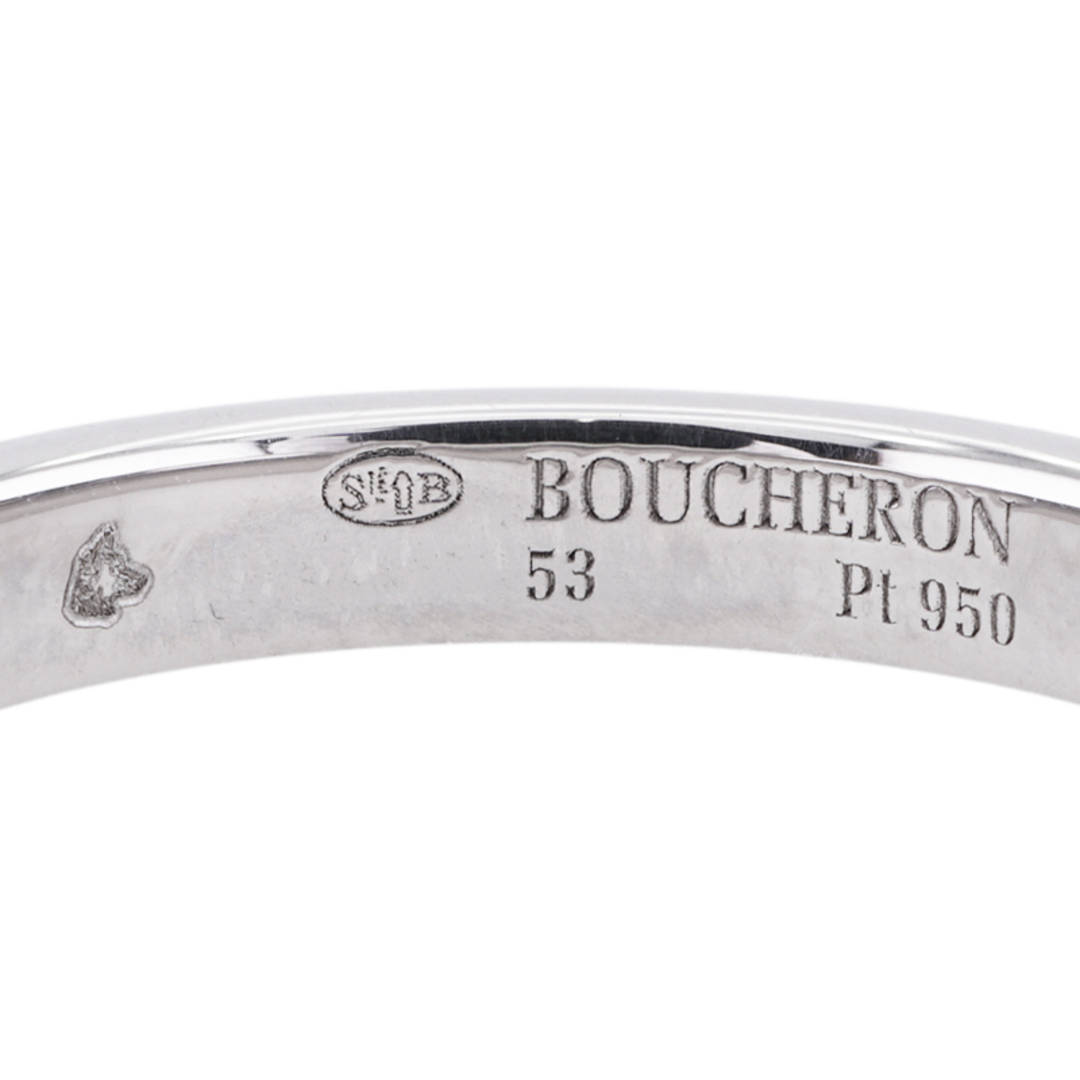 BOUCHERON(ブシュロン)のブシュロン BOUCHERON ゴドロン リング ゴドロンリング godron リング 指輪 結婚指輪 マリッジリング プラチナ レディースのアクセサリー(リング(指輪))の商品写真
