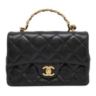 シャネル(CHANEL)のシャネル ハンドバッグ マトラッセ ココマーク トップハンドル ラムスキン AS4212 CHANEL ショルダーバッグ 黒(ハンドバッグ)