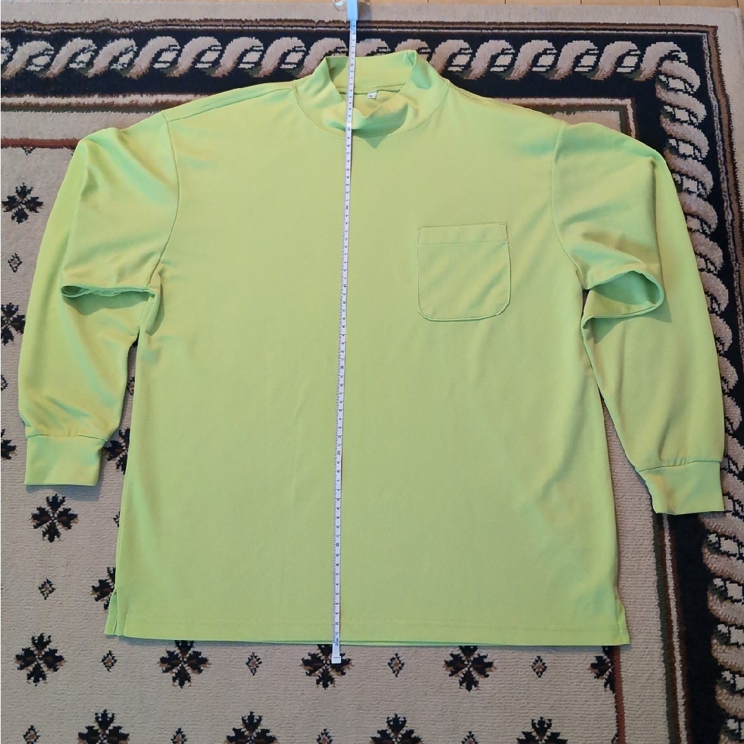 スポーツ Tシャツ（長袖）サイズL 蛍光イエロー メンズのトップス(Tシャツ/カットソー(七分/長袖))の商品写真