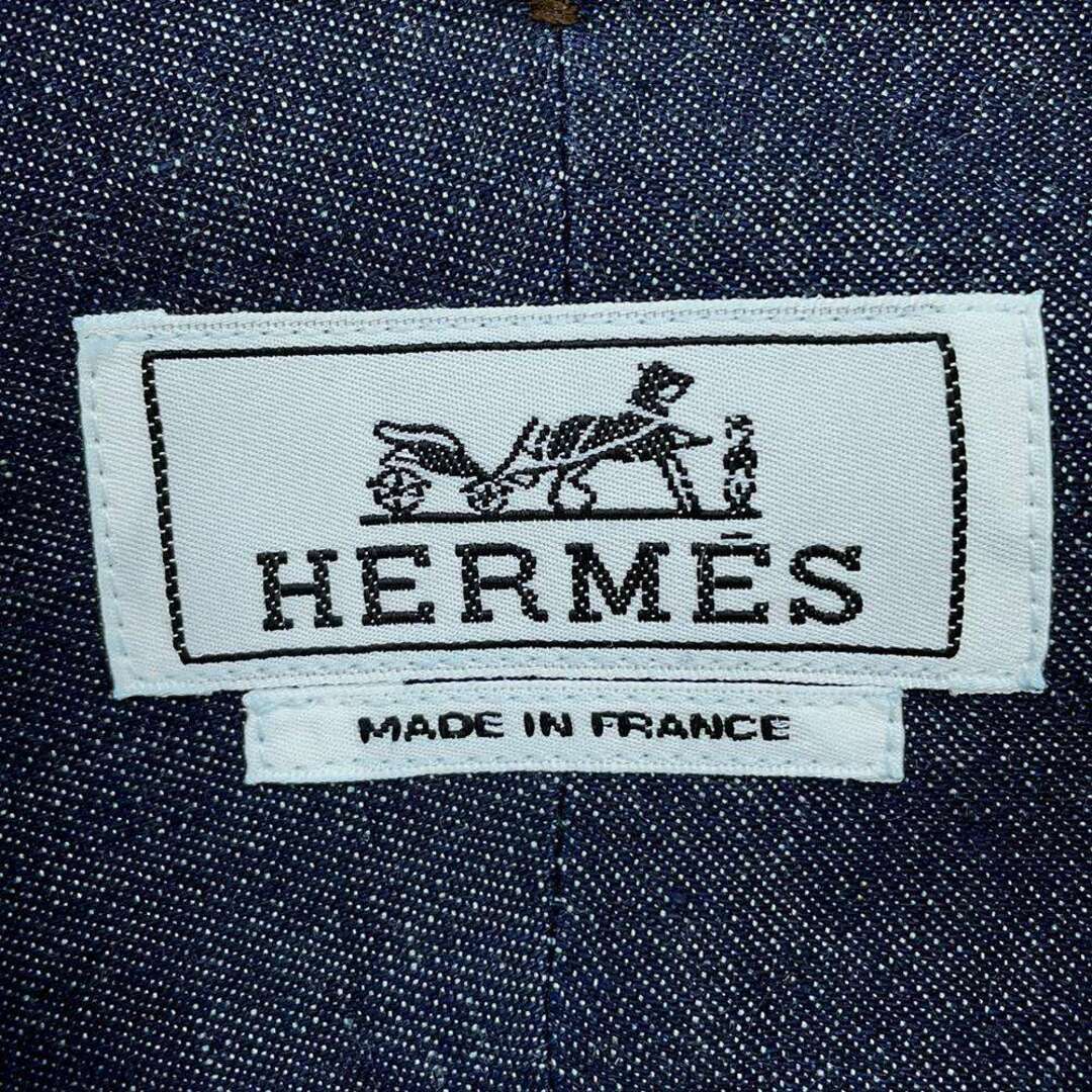 Hermes(エルメス)のエルメス 長袖シャツ デニム セリエボタン コットン メンズサイズ38 HERMES トップス メンズのトップス(シャツ)の商品写真