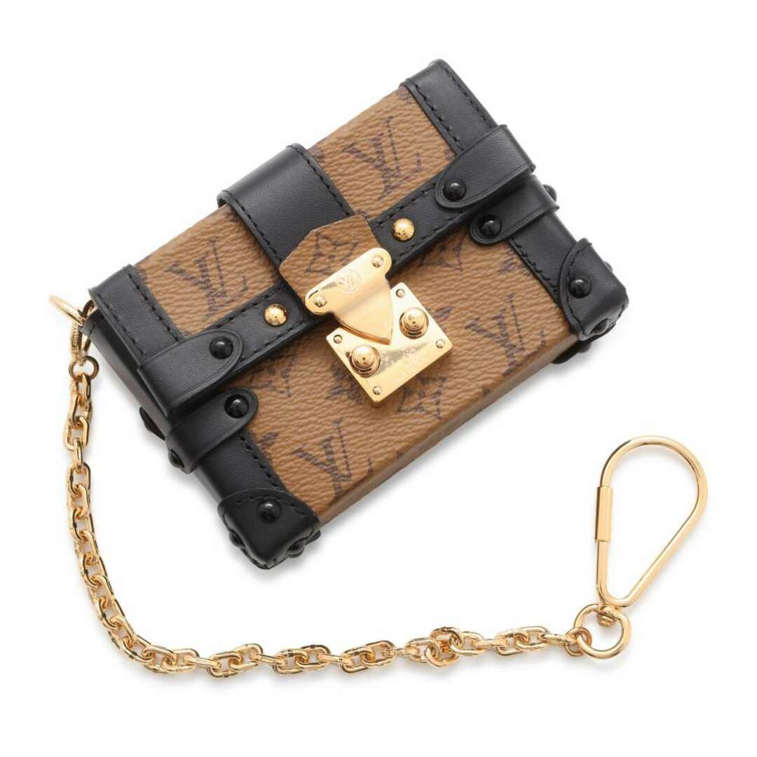 LOUIS VUITTON(ルイヴィトン)のルイヴィトン ポーチ モノグラム・リバース エッセンシャル・トランク R98571 LOUIS VUITTON ブラック 黒 チャーム レディースのファッション小物(ポーチ)の商品写真