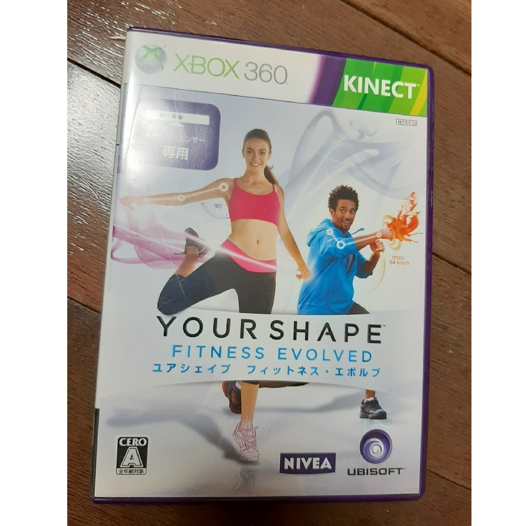 Xbox360(エックスボックス360)のXBOX360 ユアシェイプ フィットネス エボルブ エンタメ/ホビーのゲームソフト/ゲーム機本体(家庭用ゲームソフト)の商品写真