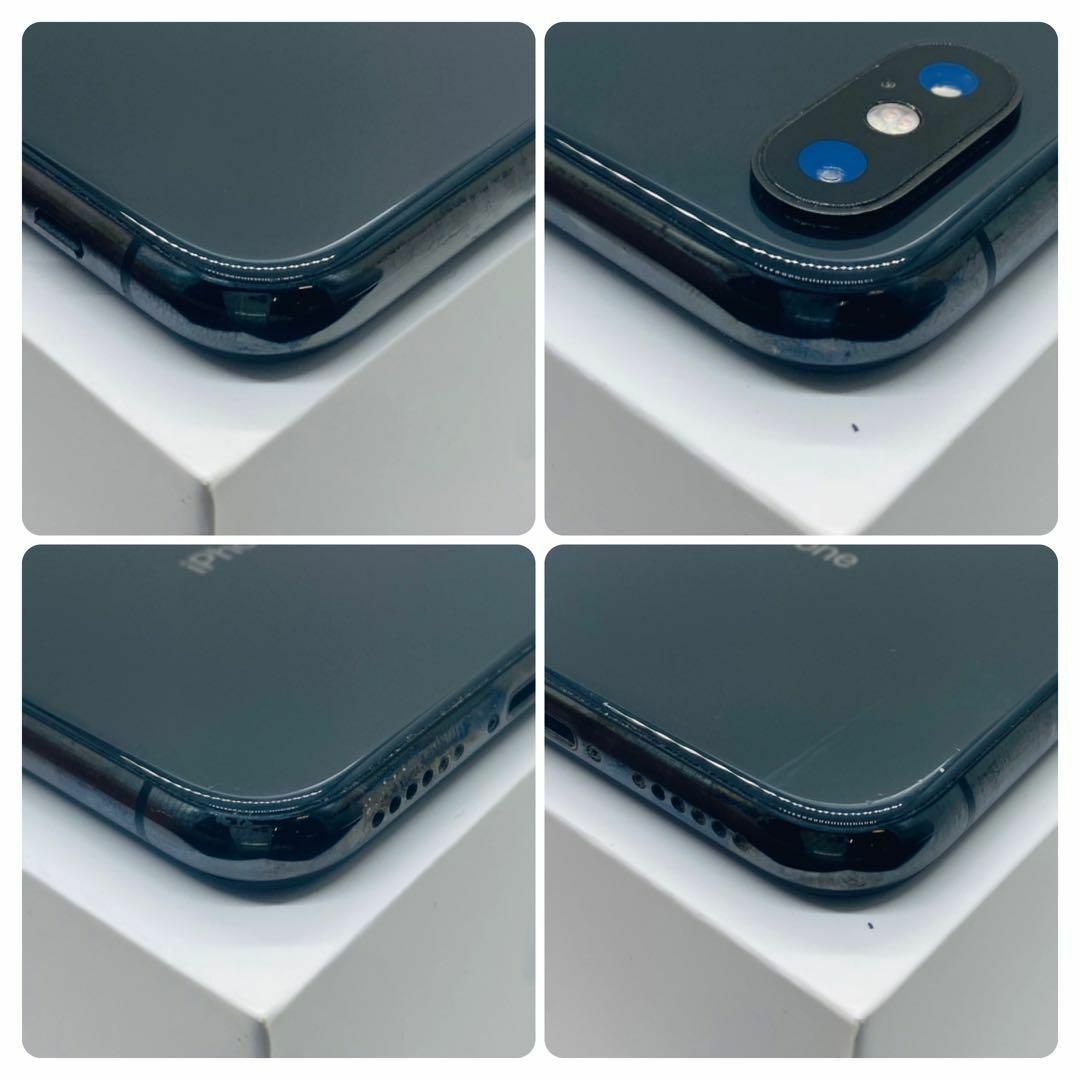 Apple(アップル)の【高品質】iPhoneX ブラック 64GB SIMフリー 本体 保証付き スマホ/家電/カメラのスマートフォン/携帯電話(スマートフォン本体)の商品写真