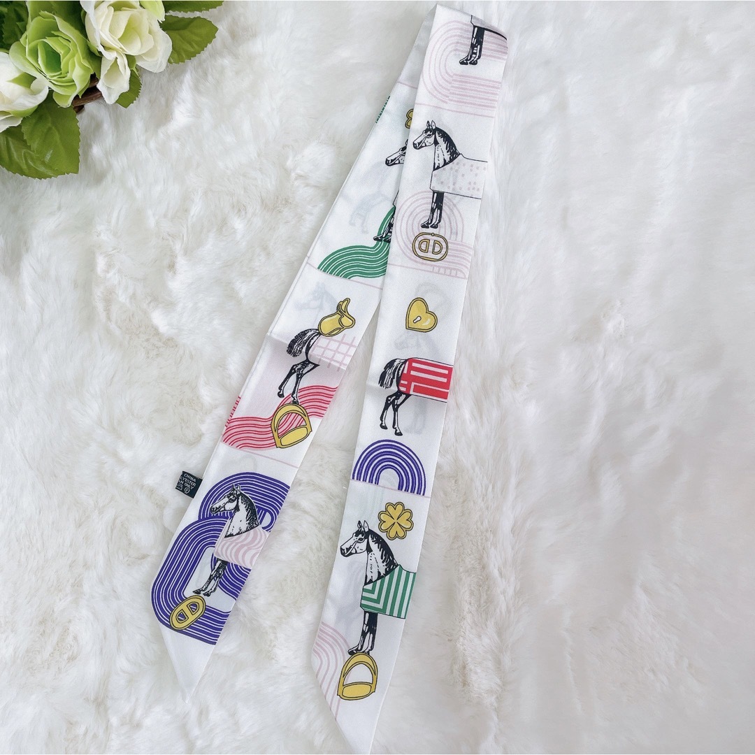 345番　スカーフ レディースのファッション小物(バンダナ/スカーフ)の商品写真