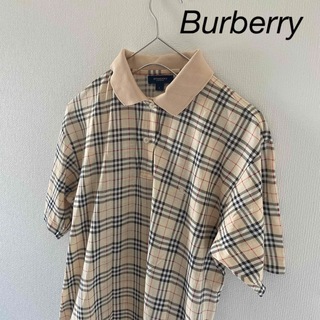 BURBERRY - Burberryバーバリーポロシャツノバチェックtシャツ半袖メンズmゴルフウェア
