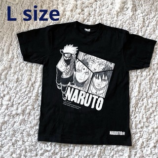 Lサイズ　NARUTO  黒　Tシャツ　the 7th Cell NARUTO展(Tシャツ/カットソー(半袖/袖なし))