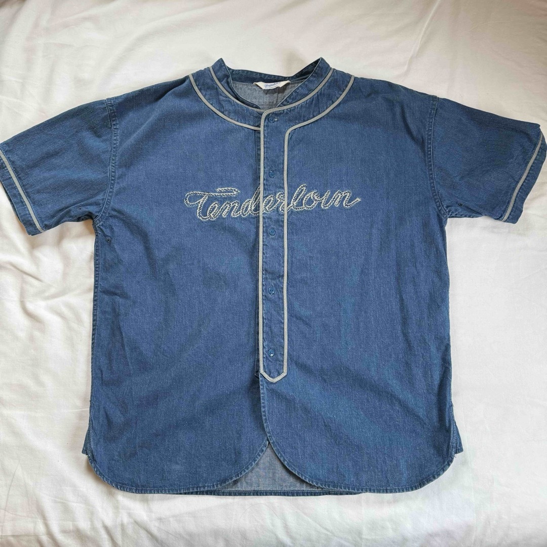TENDERLOIN - テンダーロイン デニム ベースボール シャツ 半袖 L baseball