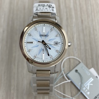 セイコー(SEIKO)のセイコールキア　レディース　ソーラー電波腕時計　SSQV090(腕時計)