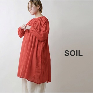 SOIL - 【タグ付き新品】ソイル　チュニック　ワンピース　レッド