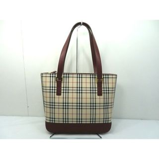 BURBERRY - s24g-537k【中古】BURBERRY バーバリー　ノバチェック　トートバッグ