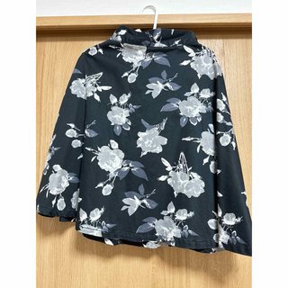 DouDou - ドゥドゥ　スカート  ブラック　花柄