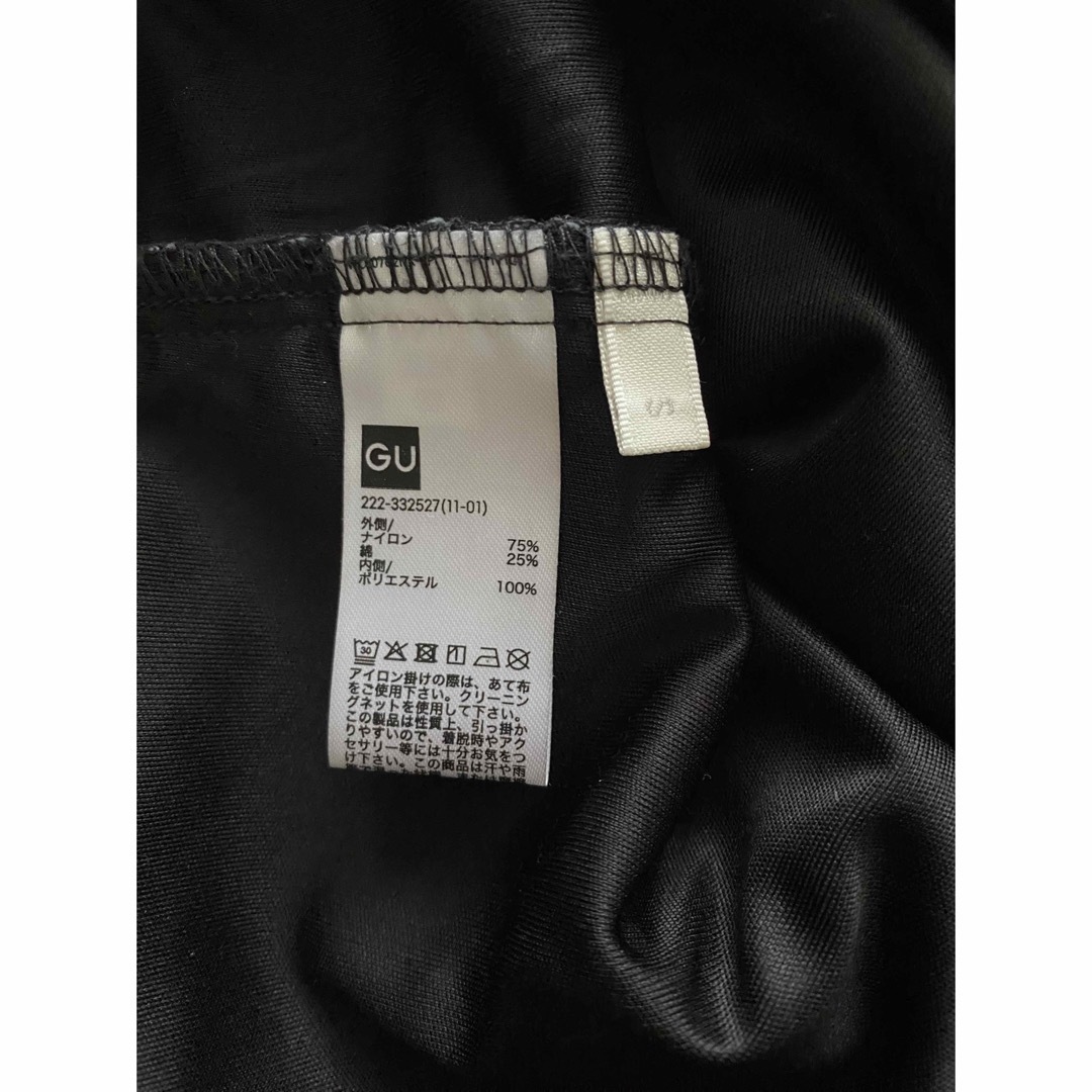 GU(ジーユー)のgu ジーユー レースタイトスカート 黒 ブラック 花柄 レディースのスカート(ひざ丈スカート)の商品写真