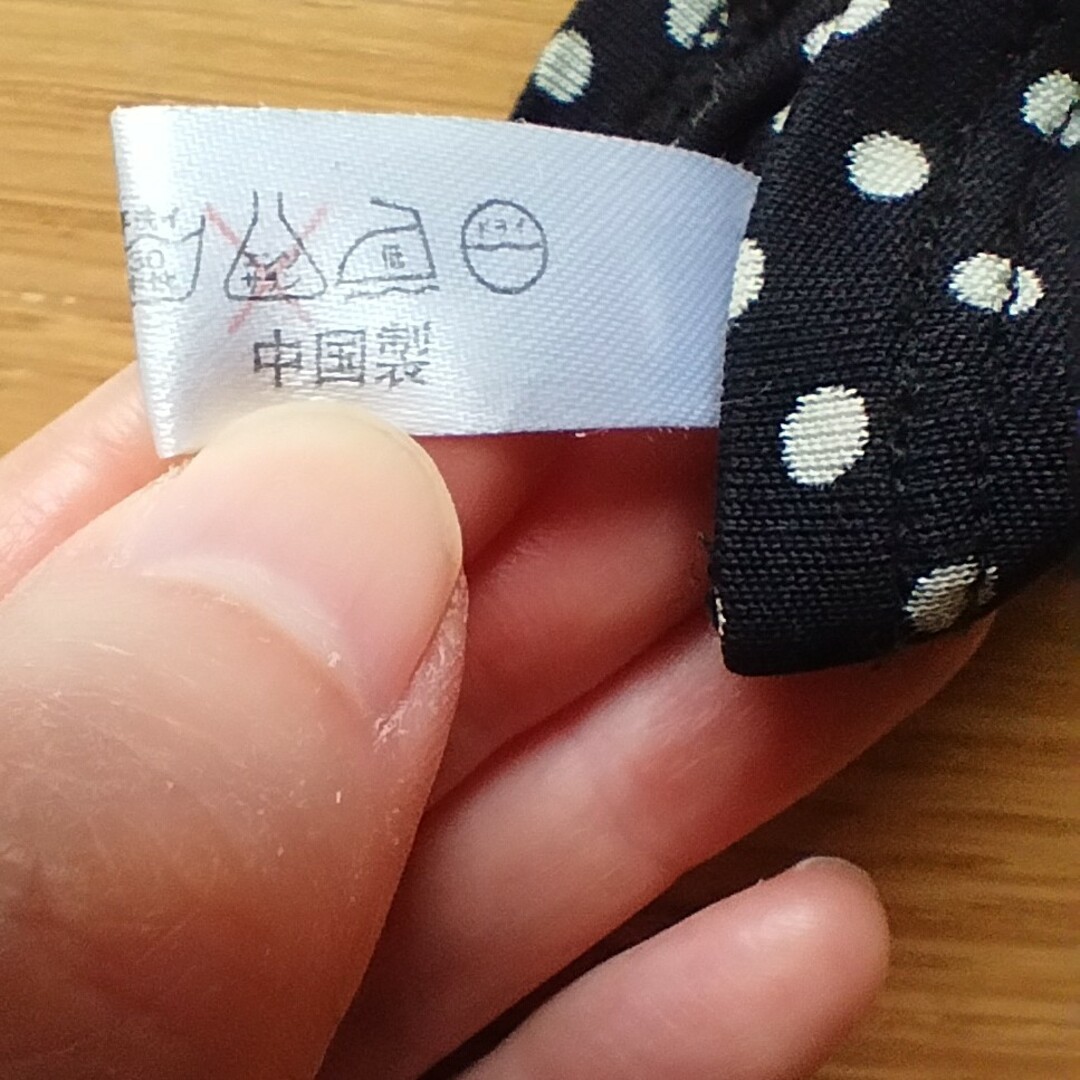 6☆中古）シルク100%薄手手袋　水玉　ドット レディースのファッション小物(手袋)の商品写真