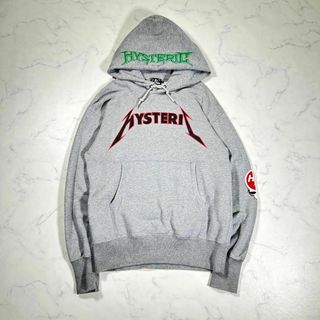 【極美品】HYSTERIC GLAMOUR メタルロゴ　プルオーバーパーカー