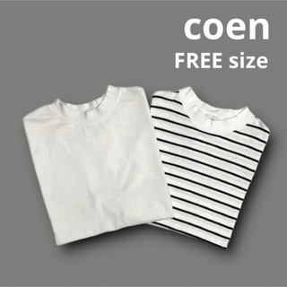 coen - coen コーエン　USAコットンリピTフレンチスリーブ　２枚セット