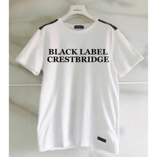 ブラックレーベルクレストブリッジ(BLACK LABEL CRESTBRIDGE)の【美品】ブラックレーベルクレストブリッジ/Tシャツ/ホワイト/白/Mサイズ(Tシャツ/カットソー(半袖/袖なし))