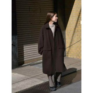 evcon  wool stain collar coat