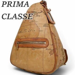 プリマクラッセ(PRIMA CLASSE)の希少 プリマクラッセ ボディバッグ ショルダーバッグ ブラウン PVC 斜め掛け(ボディーバッグ)