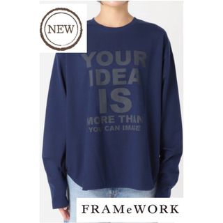 FRAMeWORK - 匿名配送可能 新品未使用 フレームワーク ロゴロンTee4 ロゴ ロンT 