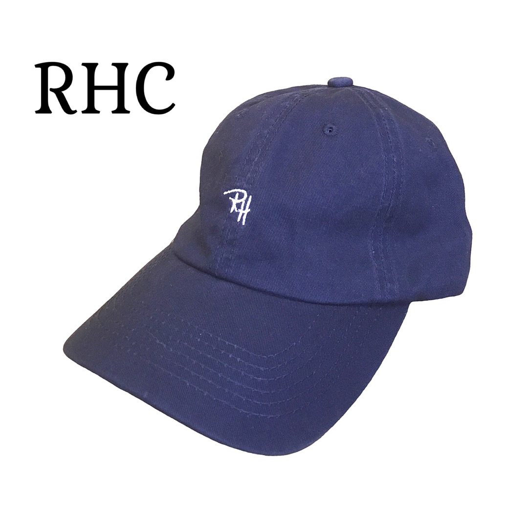 Ron Herman(ロンハーマン)の新品　ロンハーマン　キャップ　ネイビー　RHロゴ　メンズレディース フリーサイズ レディースの帽子(キャップ)の商品写真