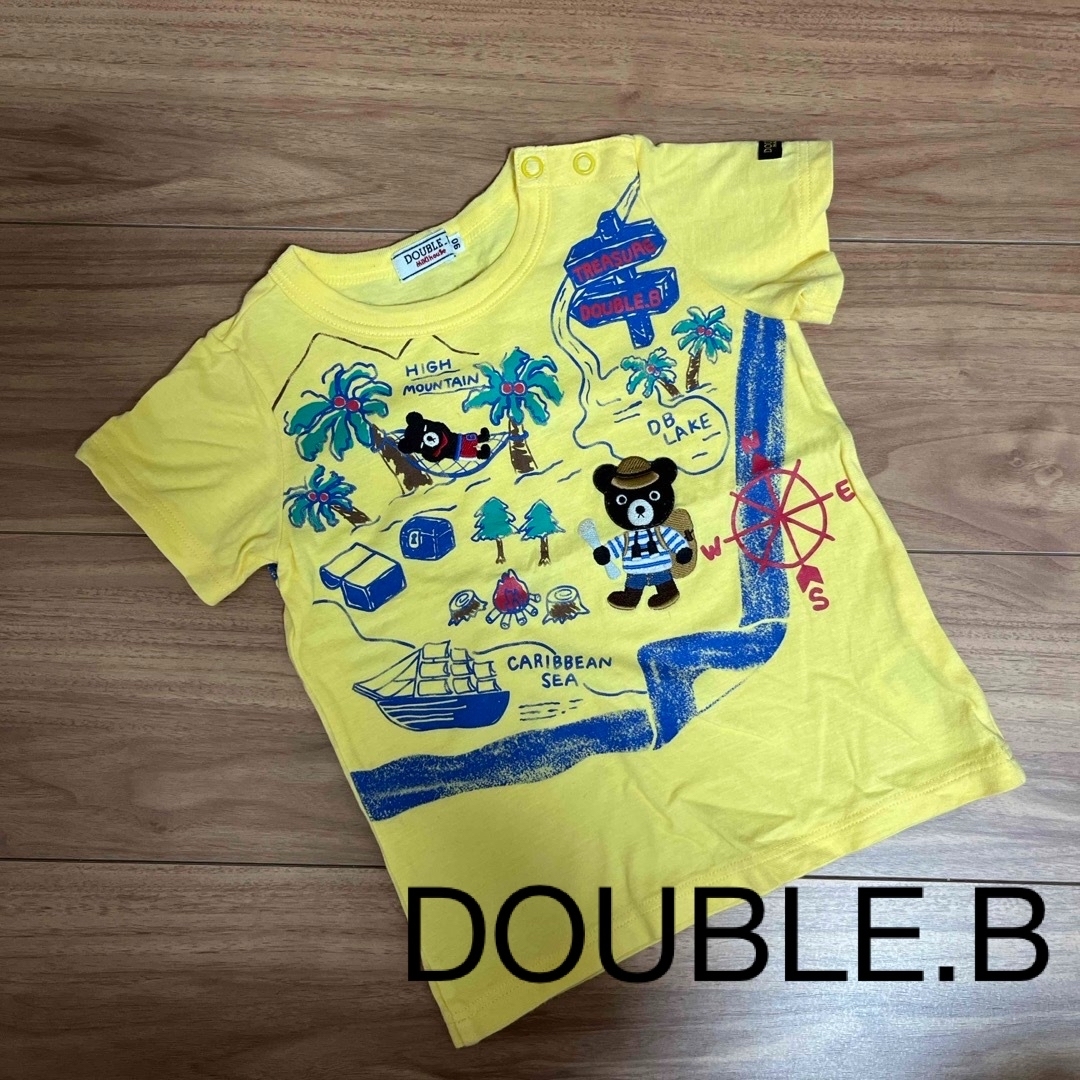 DOUBLE.B(ダブルビー)の　ダブルビー ミキハウス Tシャツ 90cm キッズ/ベビー/マタニティのキッズ服男の子用(90cm~)(Tシャツ/カットソー)の商品写真