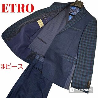 エトロ(ETRO)の極美品✨ETRO　エトロ スリーピーススーツ ペイズリー　新タグ　3ピース　春夏(セットアップ)