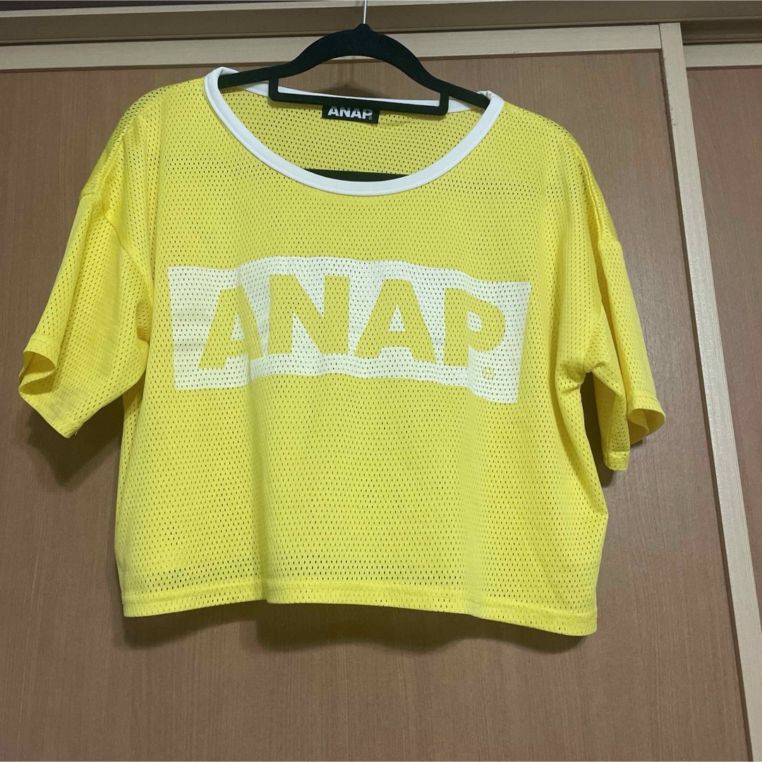 ANAP(アナップ)のANAPメッシュTシャツ(丈短め) レディースのトップス(Tシャツ(半袖/袖なし))の商品写真
