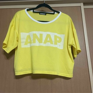 アナップ(ANAP)のANAPメッシュTシャツ(丈短め)(Tシャツ(半袖/袖なし))