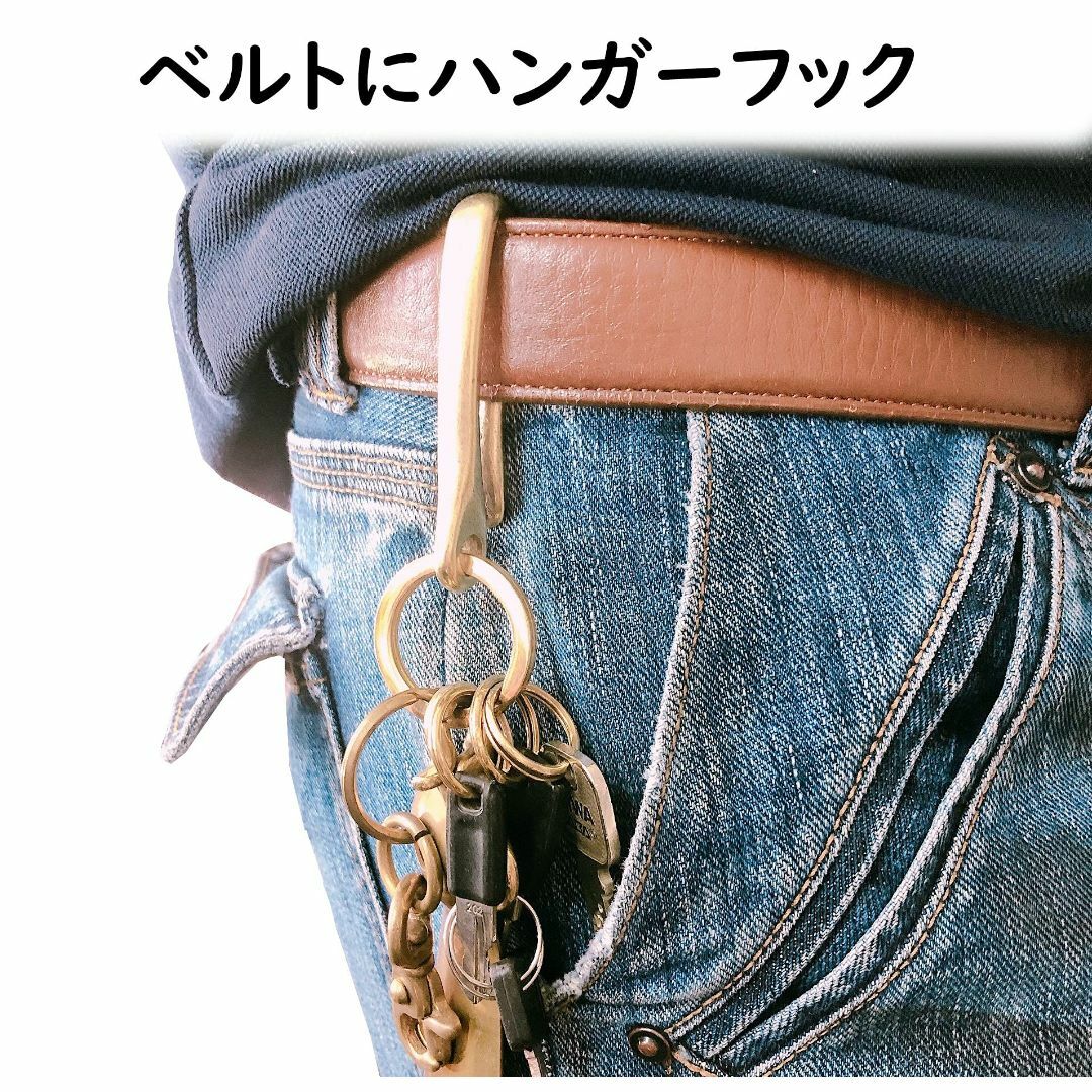 スタイル:釣り針型M近藤 キーホルダー belt hook 釣り針型 M メンズのバッグ(その他)の商品写真