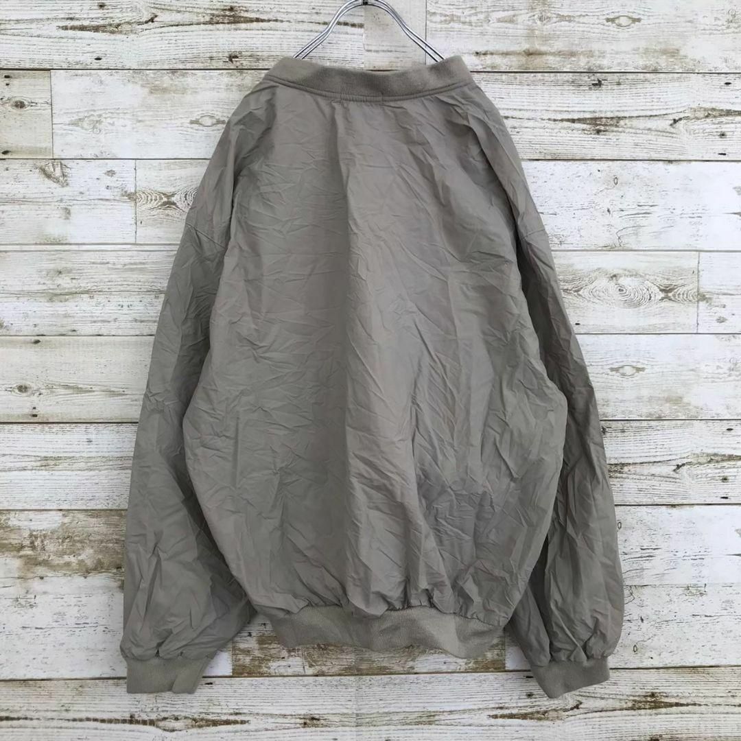 【k2941】USA古着ヴィンテージ刺繍ロゴナイロンプルオーバージャケットビッグ メンズのジャケット/アウター(ナイロンジャケット)の商品写真