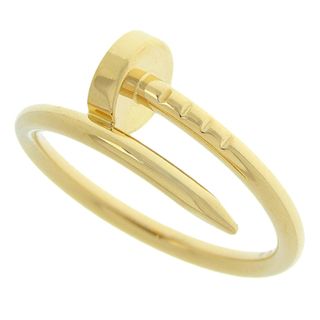 カルティエ(Cartier)のCARTIER(カルティエ) ジュスト アン クル リング スモールモデル B4225900(2024年5月現在現行品) K18 イエローゴールド YG リング・指輪 アクセサリー ジュエリー 釘モチーフ 7(47)号 ゴールド金 レディース 40802091615【中古】【アラモード】(リング(指輪))