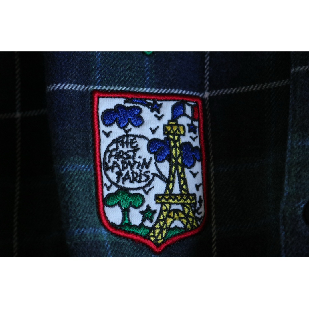 CASTELBAJAC(カステルバジャック)の【CASTELBAJAC】長袖シャツ　チェック　ロゴ刺繍　灰　L-LL相当★ メンズのトップス(シャツ)の商品写真