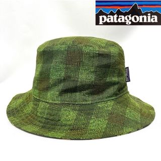 パタゴニア(patagonia)の【新品】⑤PatagoniaパタゴニアKIDS用チェック総柄リバーシブルハット(帽子)