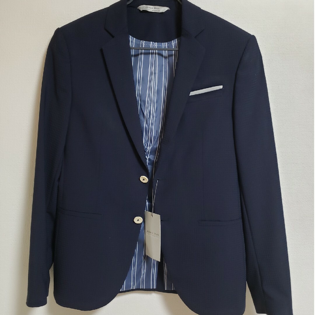 新品タグ付き ザラ ネイビー コート ZARAMAN