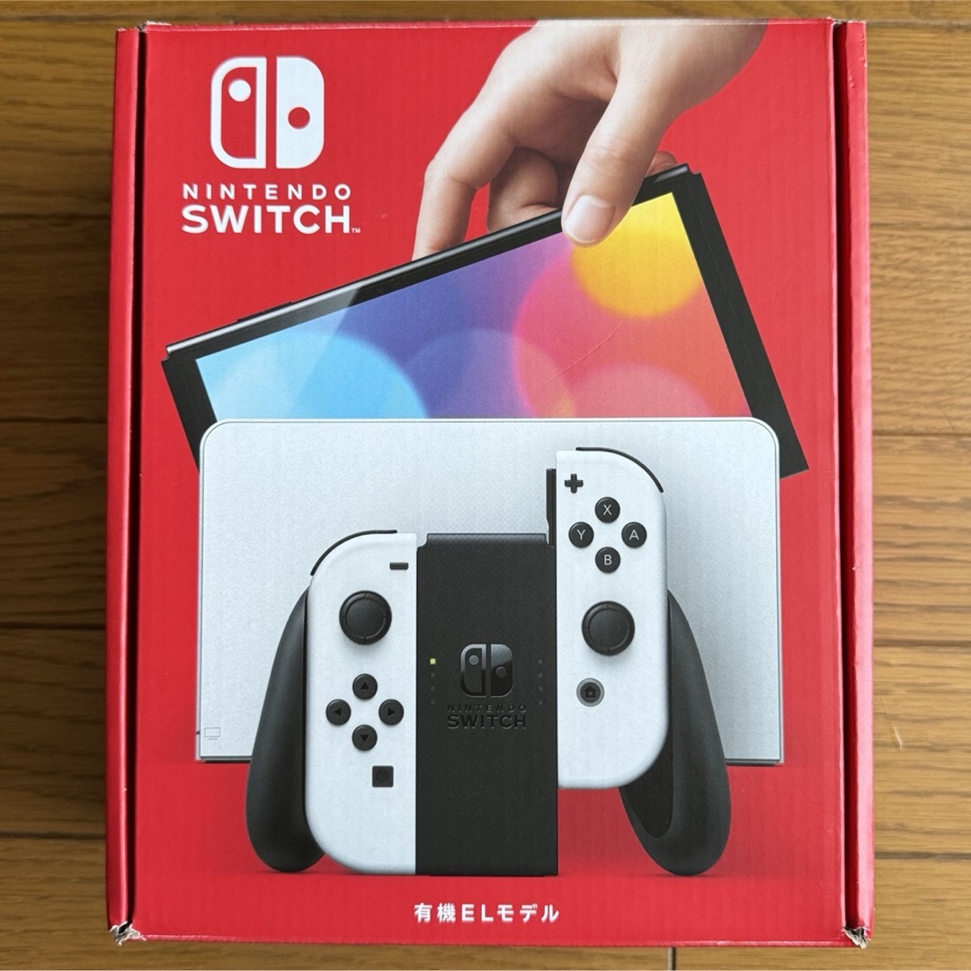 Nintendo Switch(ニンテンドースイッチ)の【中古品】Nintendo Switch 有機ELモデル ホワイト 動作確認済み エンタメ/ホビーのゲームソフト/ゲーム機本体(家庭用ゲーム機本体)の商品写真