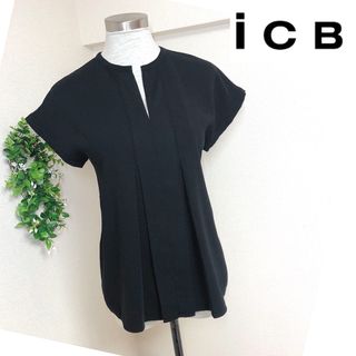 ICB - iCBアイシービーの洗える黒ブラックブラウスS