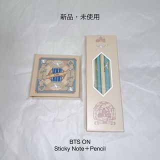 ボウダンショウネンダン(防弾少年団(BTS))の【新品・未使用】 BTS ON スティッキーノート＋ペンシル(ノート/メモ帳/ふせん)