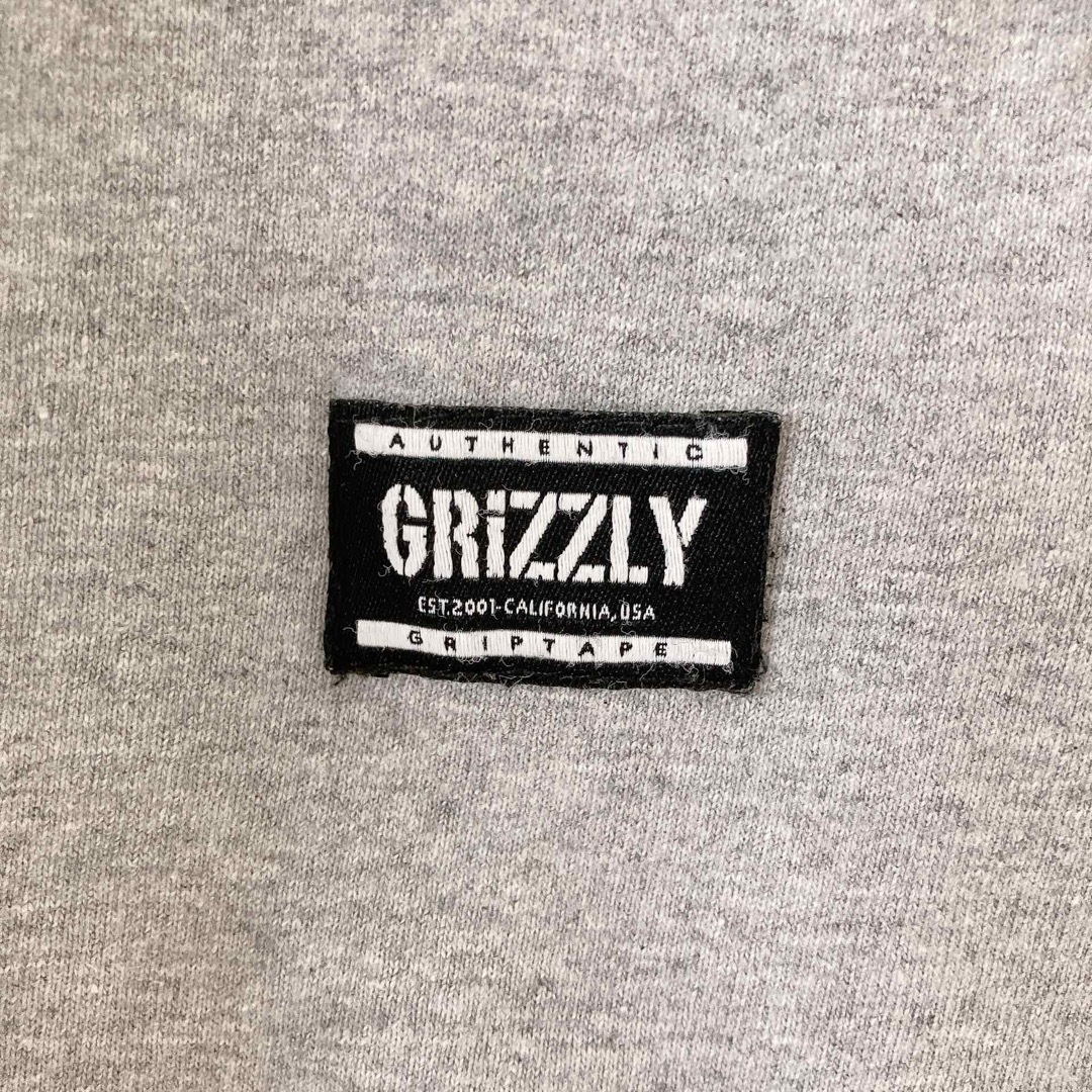 GRIZZLY(グリズリー)のグリズリー　グリズリー　tシャツ　グレー　L  ストリート　古着 メンズのトップス(Tシャツ/カットソー(半袖/袖なし))の商品写真