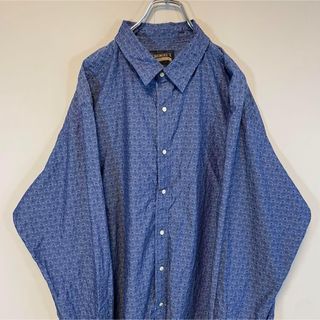 ヴィンテージ(VINTAGE)の【超オーバーサイズ】Paisley 勾玉シャツ古着vintage レトロ長袖(シャツ)