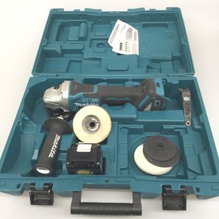 Makita - △△MAKITA マキタ 100ｍｍ　充電式　ディスクグラインダー　18V　（BL1860B　バッテリー×1　充電回数9回）　セット GA418 ブルー