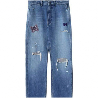 Needles Papillon Patches Straight Jean