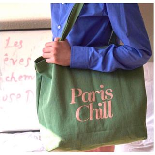 ホテルパリチル Hotel Paris chill グリーン　エコバッグ(エコバッグ)