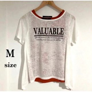 シマムラ(しまむら)の半袖Tシャツ＆タンクトップ  2点セット　アンサンブル　しまむら　白　M(Tシャツ(半袖/袖なし))